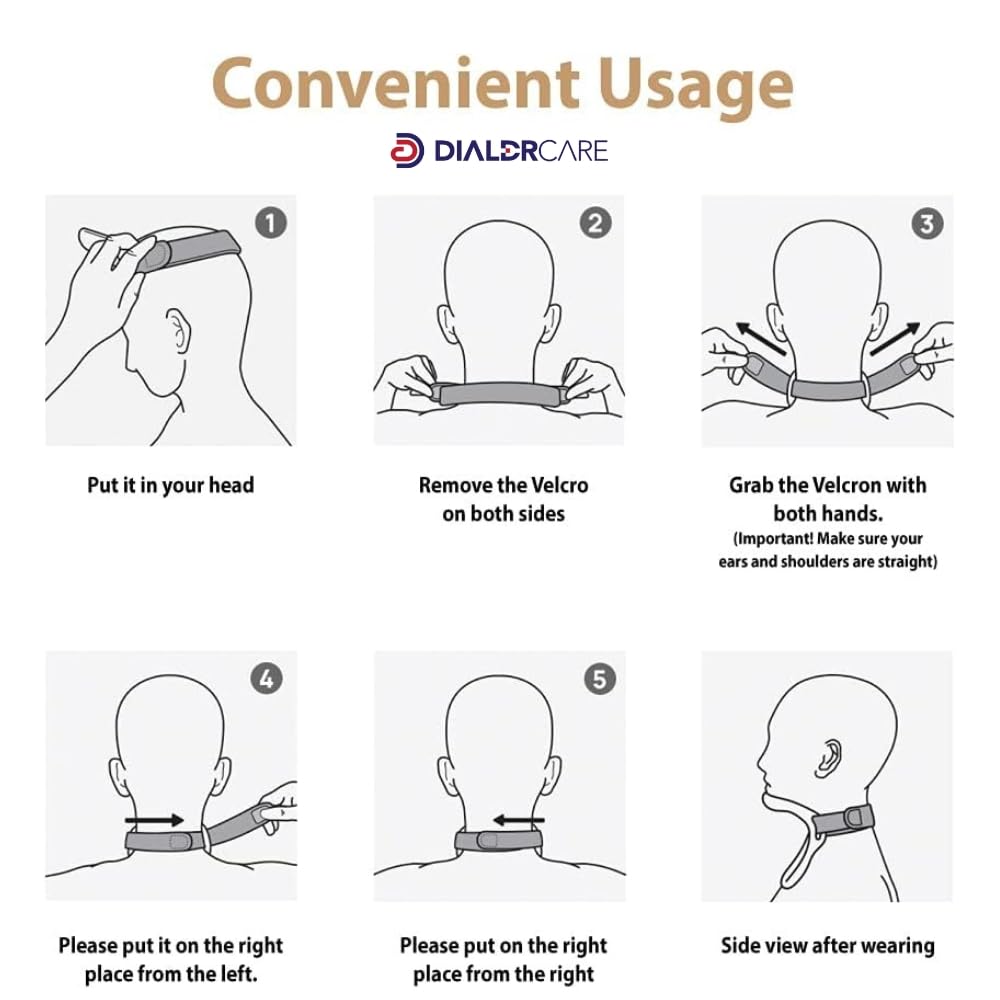 Adjustable Cervical Neck Support Brace | Pain Relief & Posture Corrector Collar