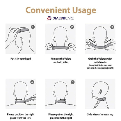 Adjustable Cervical Neck Support Brace | Pain Relief & Posture Corrector Collar