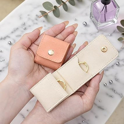 Small Travel Jewellery Case – Portable Mini Jewelry Organizer Box for Rings, Earrings & Accessories