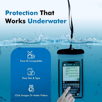 Waterproof Mobile Pouch Cover with Neck Strap for All Smartphones