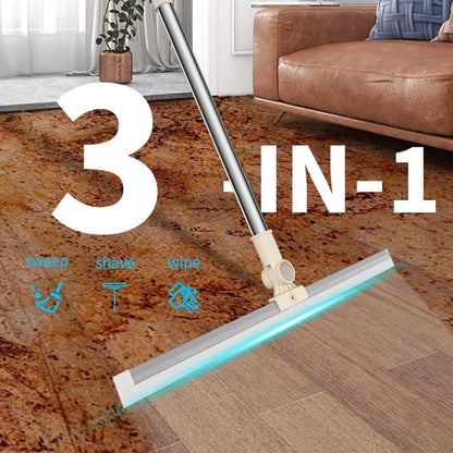 Magic Silicone Wiper Slim Floor Wiper Mop with Adjustable Long Handle