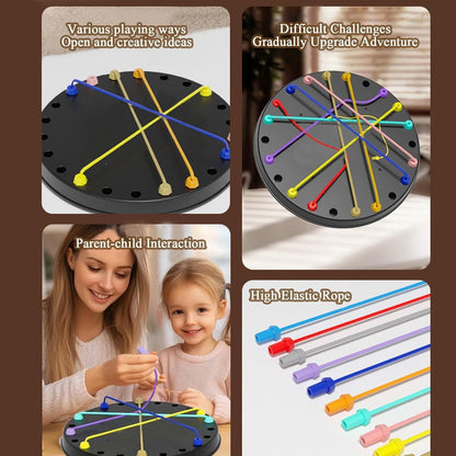 Rope Knot Puzzle Challenge Board Game | Mind Teaser Puzzle Toy for Kids & Family