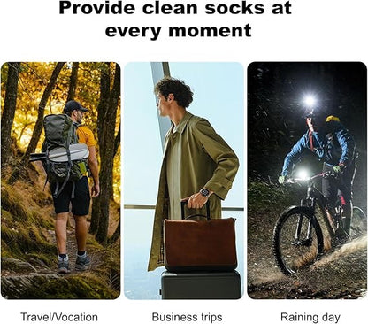 Disposable Portable Travel Socks – 1 Pair Single Use Unisex Cotton Socks