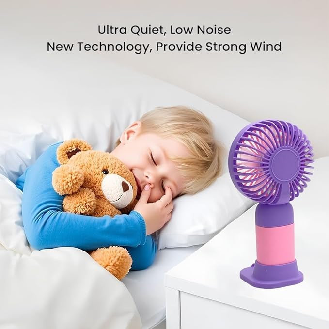 USB Rechargeable Mini Hand Fan Portable Cute Personal Cooling Fan