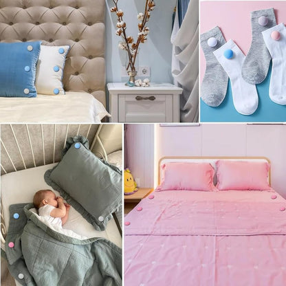 Mushroom Duvet Cover Clips – No-Slip Comforter & Blanket Fasteners