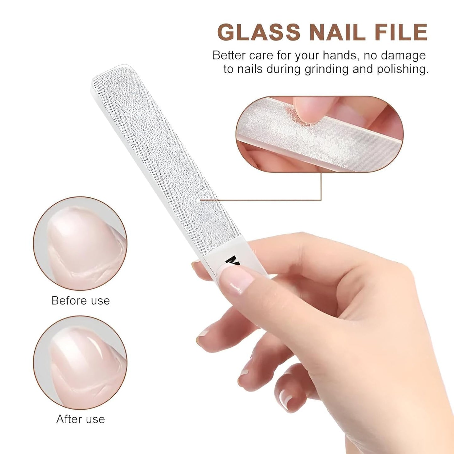 8-in-1 Manicure Pedicure Kit | Professional Nail Clipper Set with Travel Case