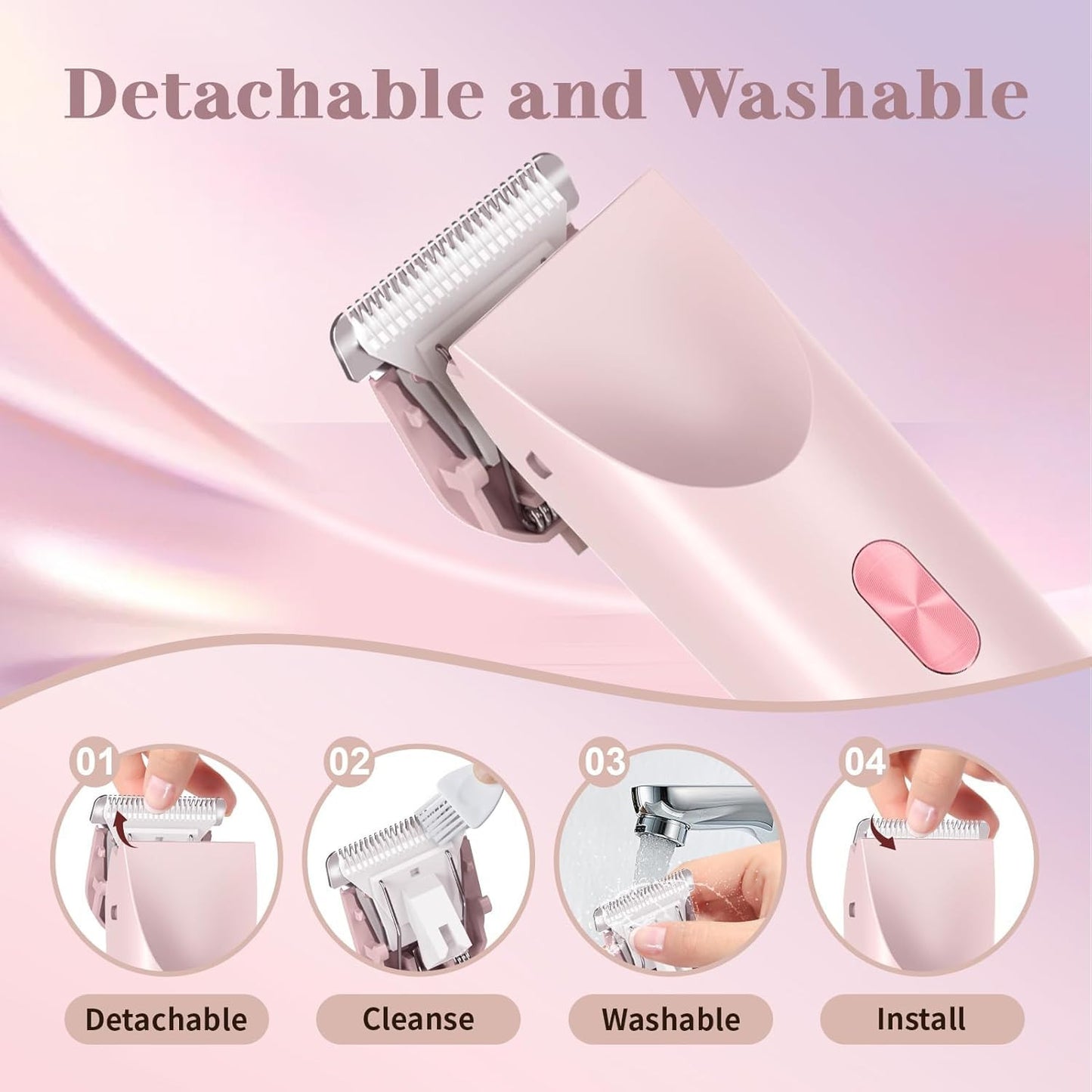 2 in 1 Women Electric Trimmer & Shaver | USB Rechargeable Hair Remover