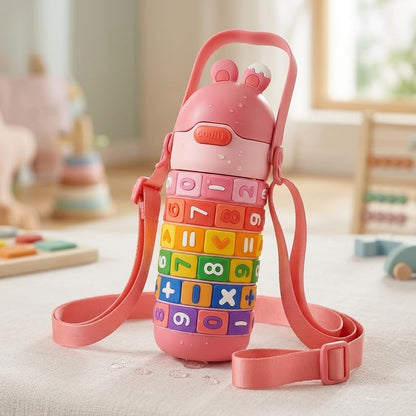 Math Water Bottle for Kids | Educational Number Learning Bottle | BPA Free Leakproof