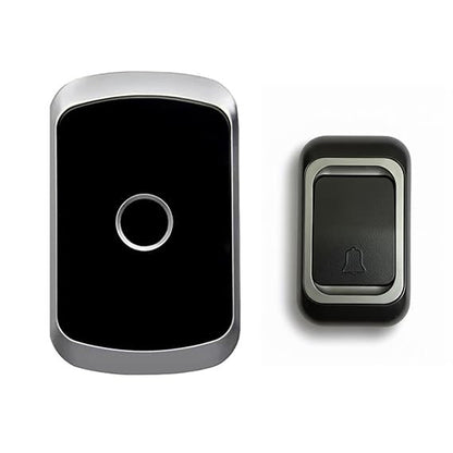 Wireless Doorbell Kit Black Color | Remote Door Bell with Receiver | Smart Home Door Chime