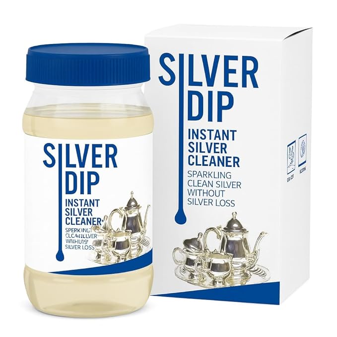 Silver Dip – Fast-Acting Liquid Silver Cleaner | Instant Shine Restorer for Silver Utensils, Jewelry & Home Décor