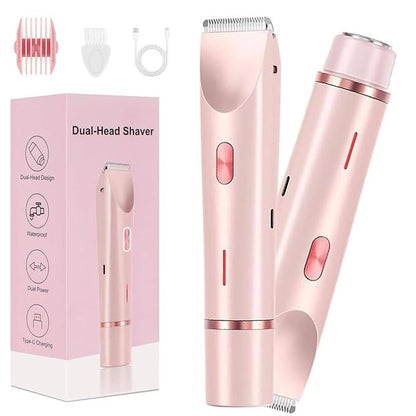 2 in 1 Women Electric Trimmer & Shaver | USB Rechargeable Hair Remover