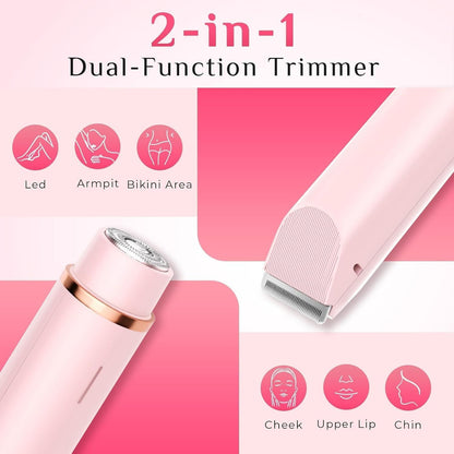 2 in 1 Women Electric Trimmer & Shaver | USB Rechargeable Hair Remover