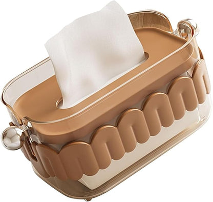Premium Transparent Tissue Box Cover – Multipurpose Facial Tissue Paper Dispenser for Bathroom, Kitchen & Bedroom