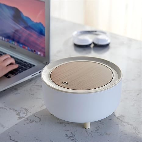 Desktop Dustbin – Compact & Stylish Desk Bin (Round)