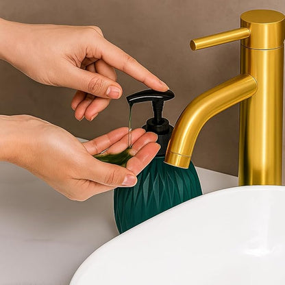 Diamond Textured Liquid Soap Dispenser Pump Bottle | Multipurpose Hand Wash, Soap, Lotion & Shampoo Dispenser for Bathroom & Kitchen Sink