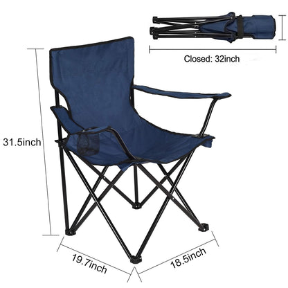 Folding Travel Camping Chair | Portable Outdoor Folding Chair with Carry Bag