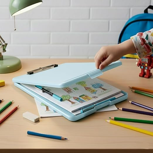 Premium A4 Document Clipboard Folder with Writing Note Pad