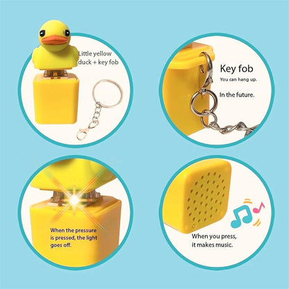 Duck LED Keychain with Sound | Cute Duck Sound Keychain Toy for Kids & Gift