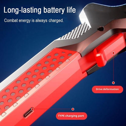 Dual Axe LED Light Axe Toy with Mist Spray – Dual Blade Gun Style Light Toy for Kids