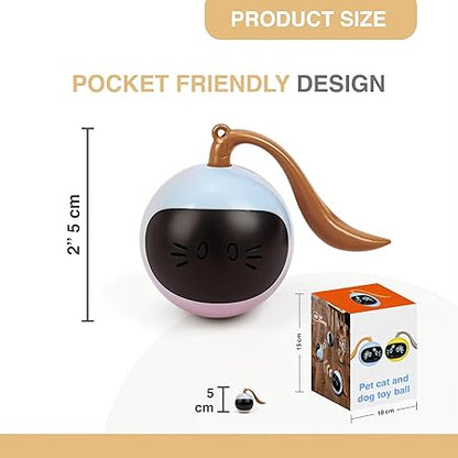 Smart AI Interactive Self-Rotating Cat Toy Ball with Motion Sensor
