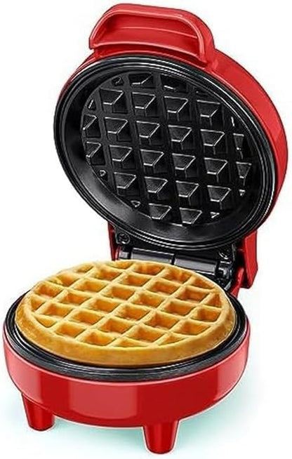 Compact Non-Stick Waffle Maker – Electric Round Waffle Machine for Home