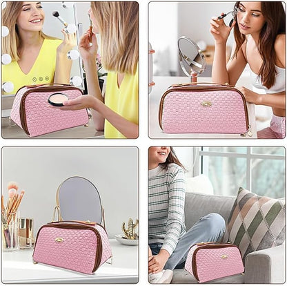 Wave Lady Purse | Stylish PU Leather Handbag for Women | Makeup & Travel Bag