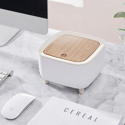 Desktop Dustbin – Compact & Stylish Desk Bin (Square)