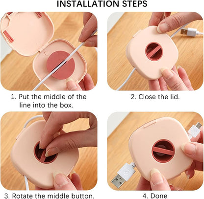 2 In 1 Cable Holder & Organizer Box