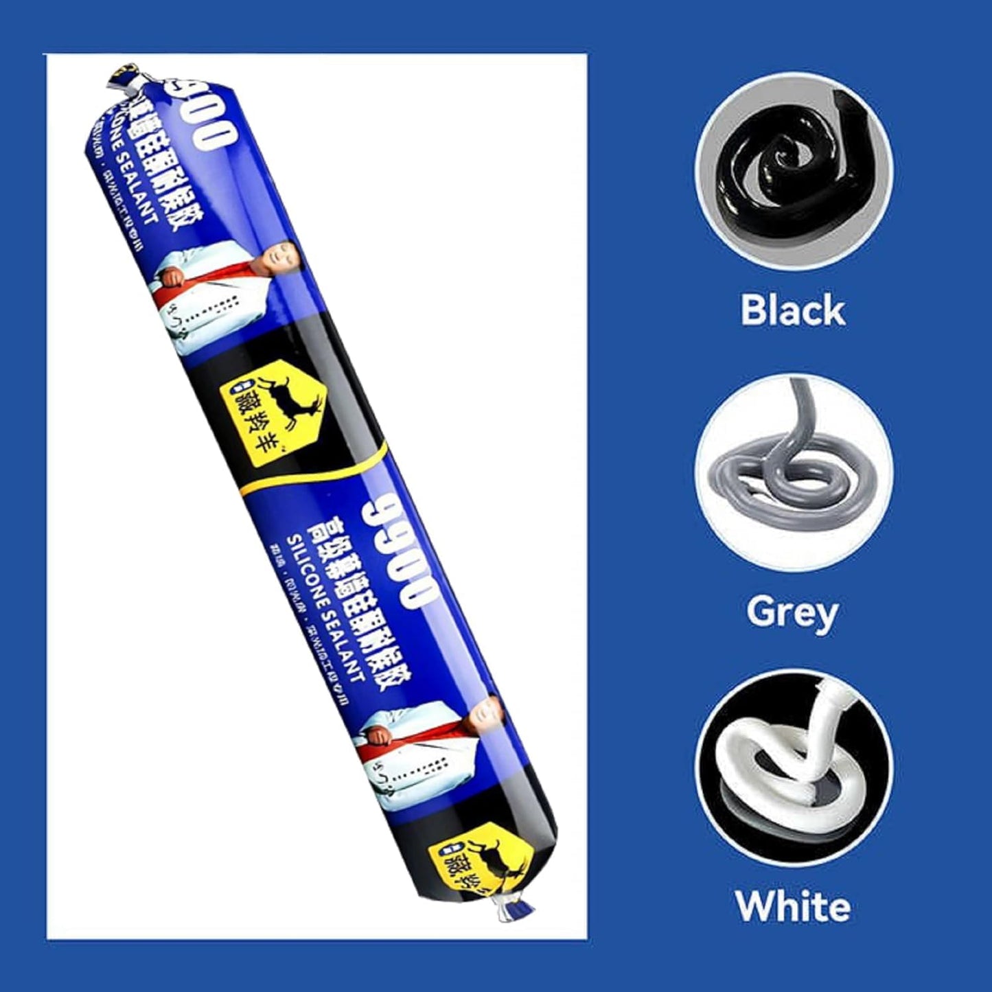 Silicone Waterproof Sealant 9900 – High Strength Leak Proof Adhesive for Bathroom, Kitchen & Roof