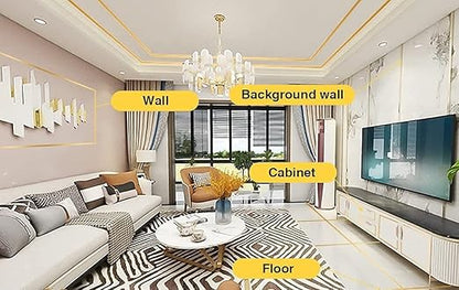Golden Decorative Tape , For Floor, Wall, Metal(1CM x 50METER)
