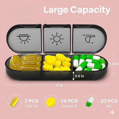 Travel Medicine Box Organizer | Portable Pill Storage Case