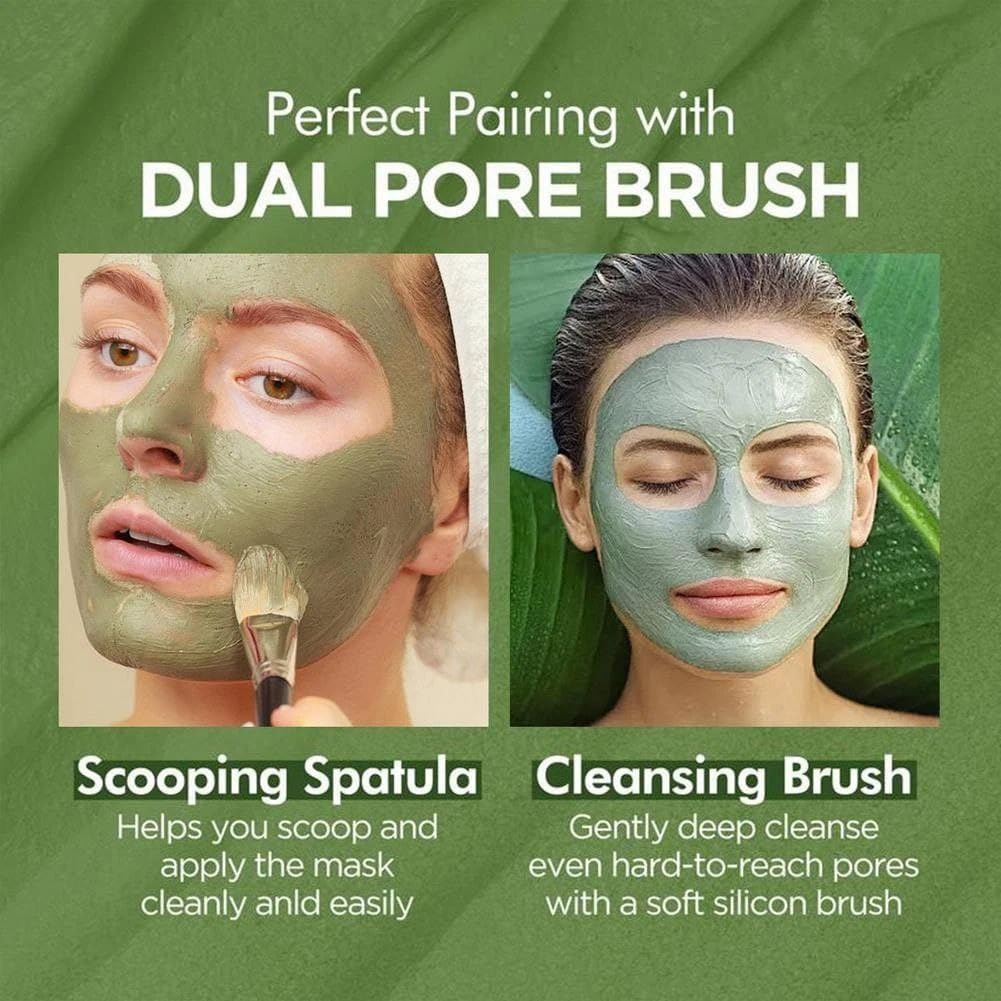 Holy Basil Bubble Deep Mask 90g Korean Clay Wash Off Pack for Pore Cleansing & Blackhead Removal
