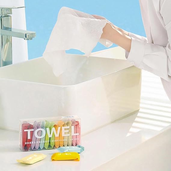 Compressed Towel Tablets – Portable Magic Coin Tissue for Travel & Home Use