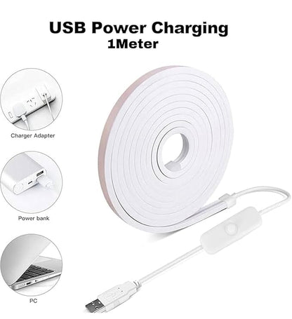 Warm White Neon LED Strip Light 1 Meter – Waterproof Flexible Rope Light