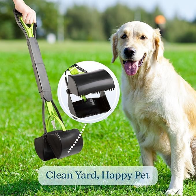 Pooper Scooper - Foldable Cat and Dog Poop Scoop with Ergonomic Handle
