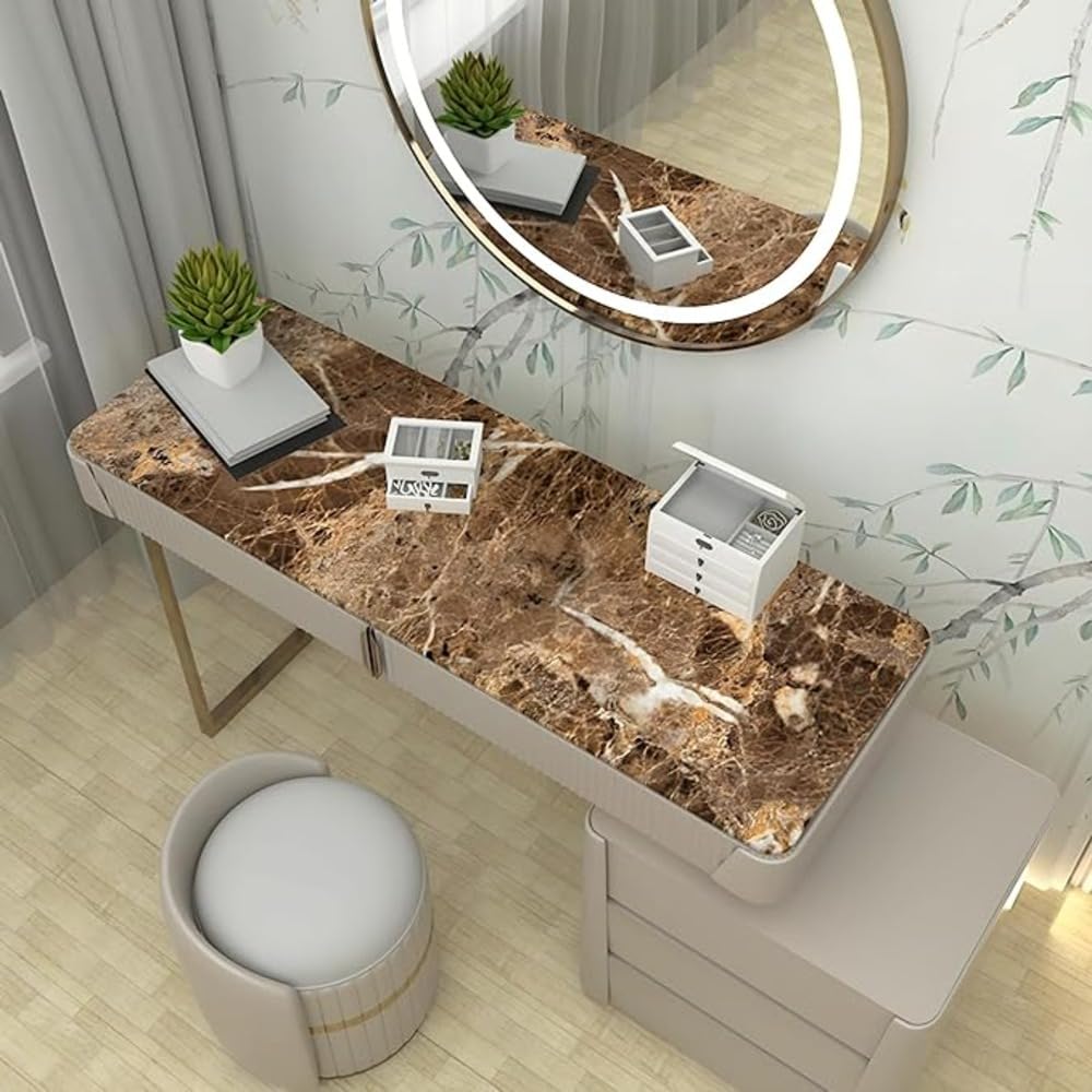 Brown Marble Stickers Wallpaper (200cm x 60cm)