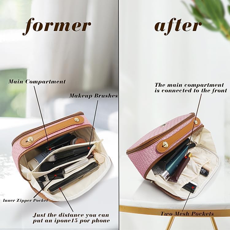 Wave Lady Purse | Stylish PU Leather Handbag for Women | Makeup & Travel Bag
