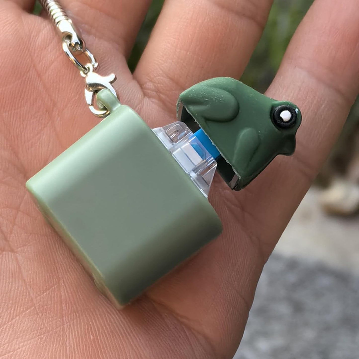 Frog LED Keychain with Sound | Cute Frog Sound Keychain Toy for Kids & Gift