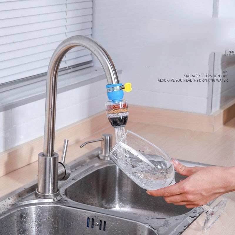 Water Filter Faucet – 5 Layer Faucet Water Purifier with Lock Clip