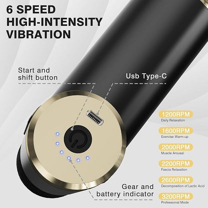 Facial Massage Gun Pen – Portable Electric Face & Body Muscle Massager