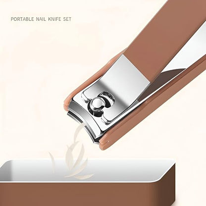 8-in-1 Manicure Pedicure Kit | Professional Nail Clipper Set with Travel Case