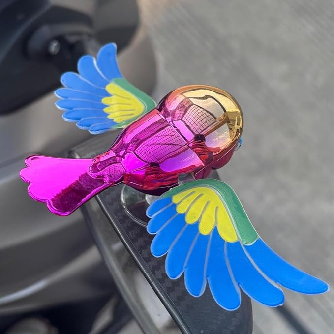 Colorful Flying Bird Dashboard Ornament