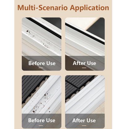 Snail Shape Window Cleaning Brush | Groove & Window Track Cleaner | Multipurpose Cleaning Tool