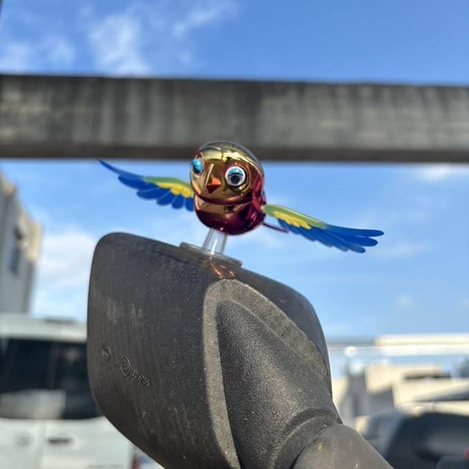 Colorful Flying Bird Dashboard Ornament