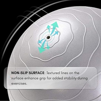 Gym Ball for Exercise & 65cm Anti-Burst Fitness Ball