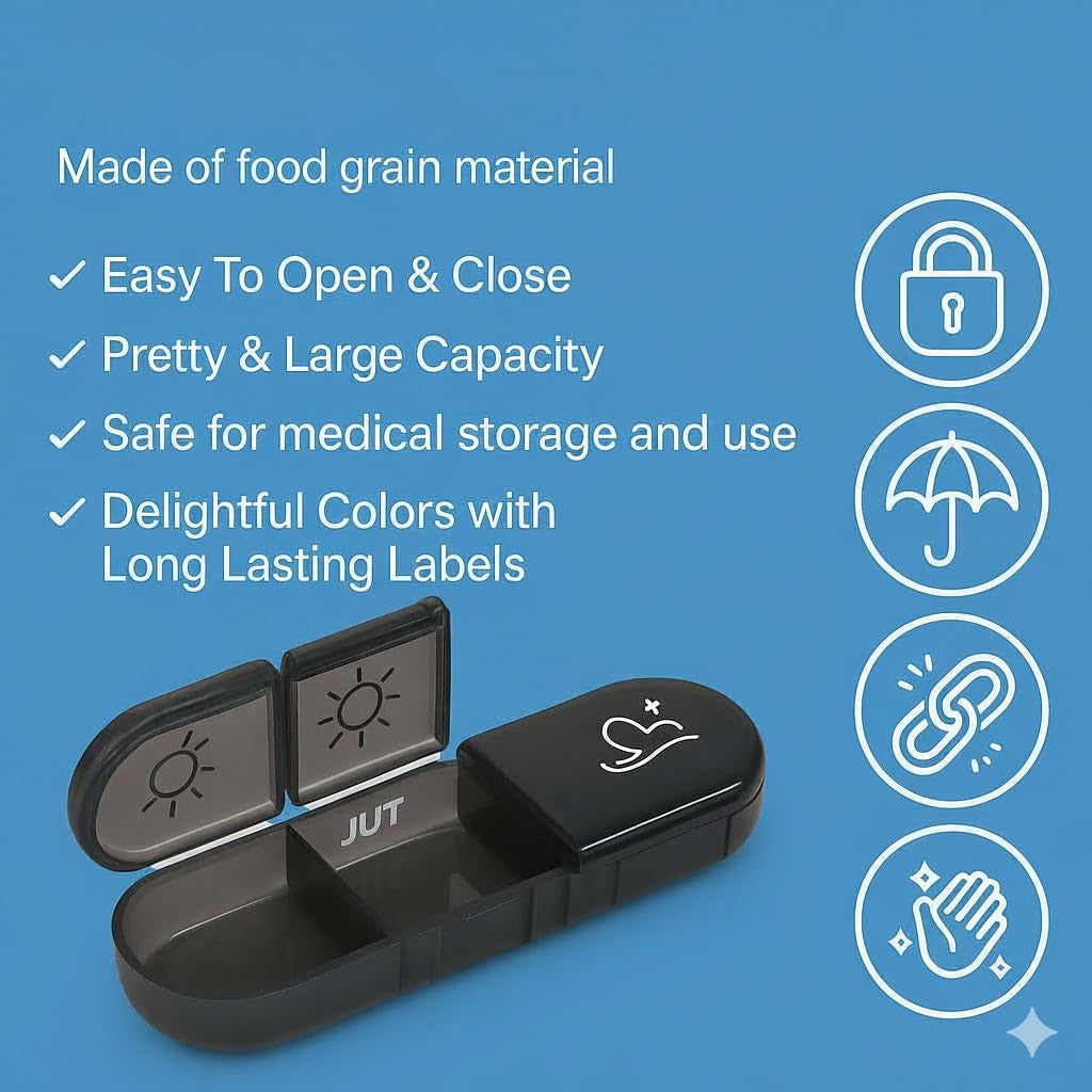 Travel Medicine Box Organizer | Portable Pill Storage Case