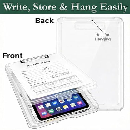 Premium A4 Document Clipboard Folder with Writing Note Pad