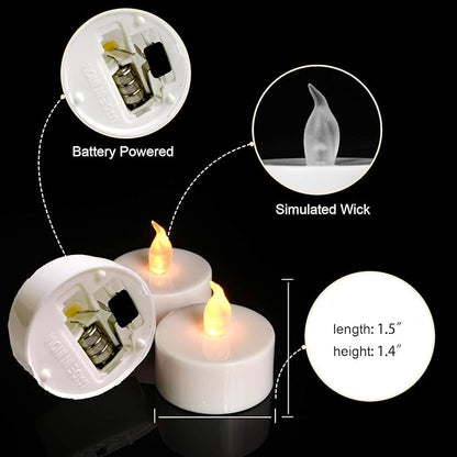 LED Switch Diya (Pack Of 4)