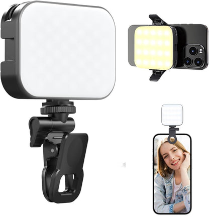 LED Pocket Video Mobile Light RGB | Rechargeable Mini LED Camera Light for Video & Photography