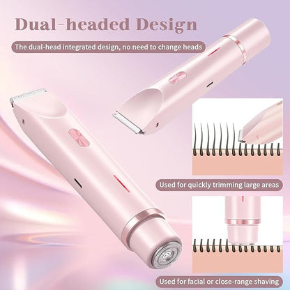 2 in 1 Women Electric Trimmer & Shaver | USB Rechargeable Hair Remover